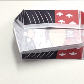折り紙箱の折り方.12