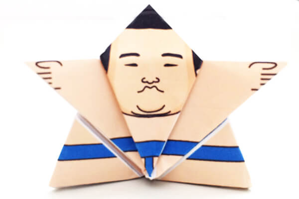 お相撲さんの折り方 おりがみの折り方 昔のおもちゃアルバム